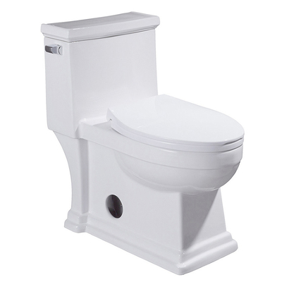 مرحاض مرحاض بارتفاع قياسي من قطعة واحدة مرحاض مع تدفق جانبي 4.8 لتر