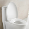 مرحاض الحمام القياسي الأمريكي بارتفاع مريح باللون الأبيض مع تدفق مزدوج قوي