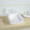 بالوعة الحمام ذات السطح الأملس وحوض أبيض مربع غير مسامي